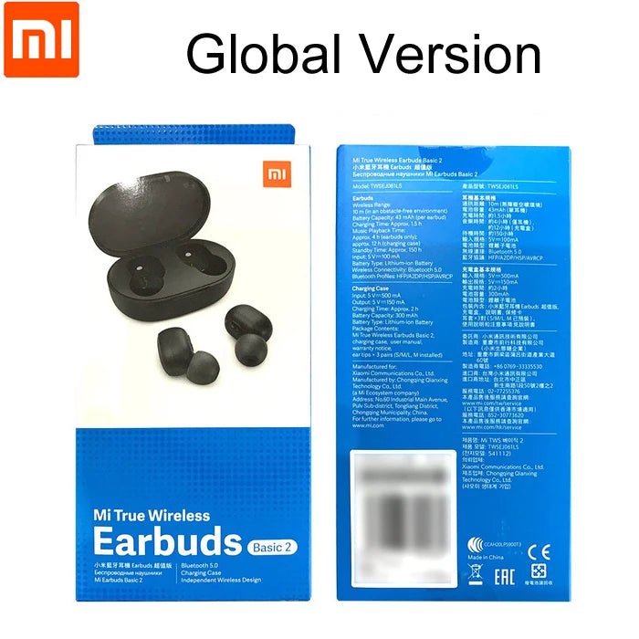 Original Xiaomi Redmi Airdots 2 TWS Bluetooth 5.0 Wireless Earphone