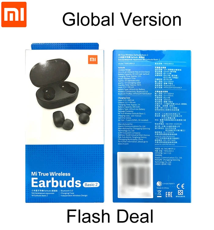 Original Xiaomi Redmi Airdots 2 TWS Bluetooth 5.0 Wireless Earphone